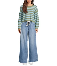 Roxy Swell Season Striped Long Sleeve Sweater