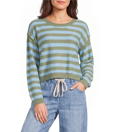 Roxy Swell Season Striped Long Sleeve Sweater