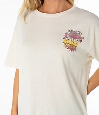 Roxy Tribal Sunset Short Sleeve Oversized T-Shirt