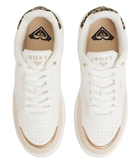 Roxy Vivianne Multi Perforated Detail Lace Up Sneakers