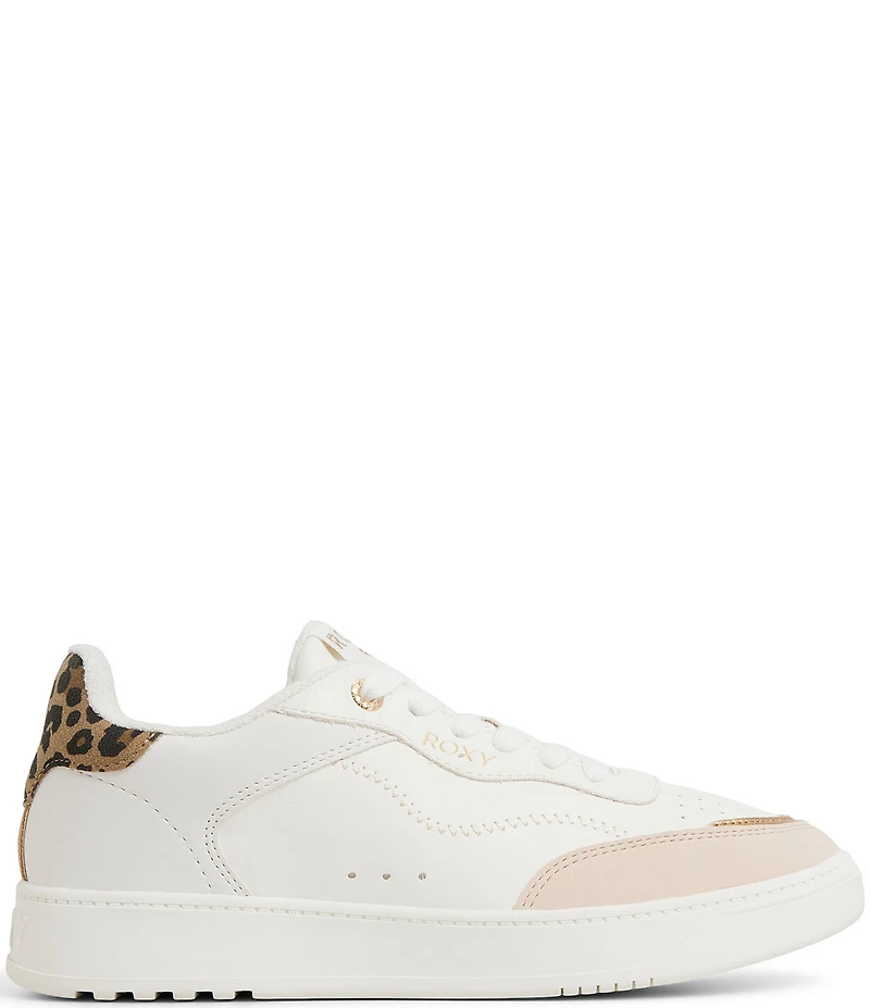 Roxy Vivianne Multi Perforated Detail Lace Up Sneakers