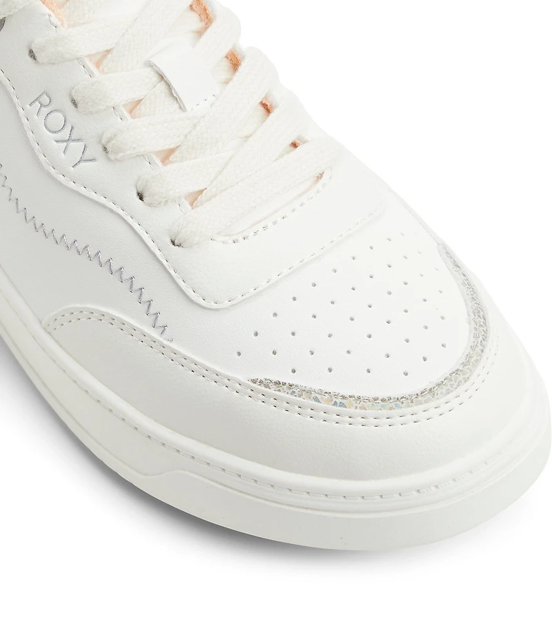 Roxy Vivianne Perforated Detail Lace-Up Sneakers