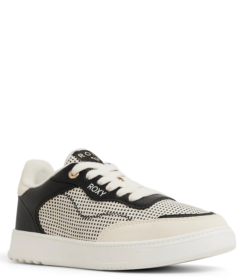 Roxy Vivianne Woven Textile Lace Up Sneakers