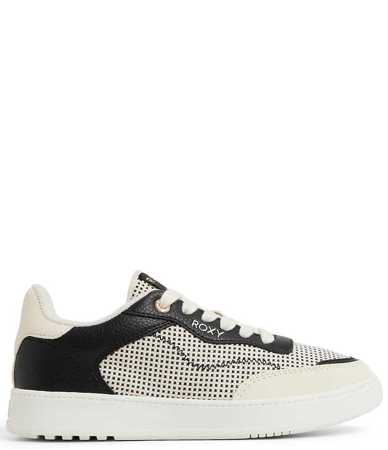 Roxy Vivianne Woven Textile Lace Up Sneakers