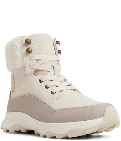 Roxy Women's Aspen Faux Shearling Collar Winter Booties