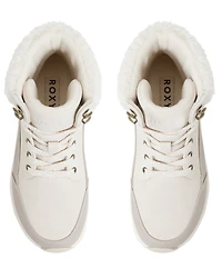 Roxy Women's Aspen Faux Shearling Collar Winter Booties