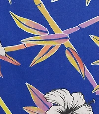 Roxy Zola Hibiscus Printed Linen Blend Skirt