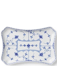 Royal Copenhagen Blue Fluted Half Lace Collection Square Dish