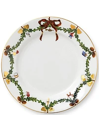 Royal Copenhagen Star Fluted Christmas Salad Plate