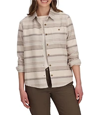 Royal Robbins Clouds Rest Hemp Organic Cotton Blended Point Collar Chest Pocket Button Front Shirt