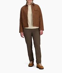 Royal Robbins El Cap Organic Cotton Stretch Canvas Point Collar Snap Front Shacket