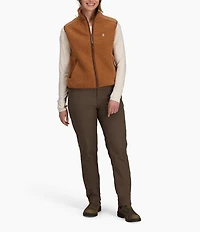 Royal Robbins Palisades Soft Sherpa Roll Edge Mock Neck Zip Front Vest