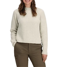 Royal Robbins Rockcraft Double Layer Mock Neck Long Sleeve Merino Wool Sweater