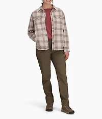 Royal Robbins Vista Flannel Plaid Point Collar Button Front Shacket