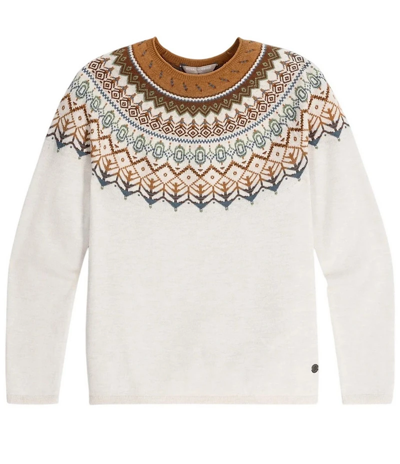 Royal Robbins Westlands Fairisle Pattern Crew Neck Long Sleeve Sweater