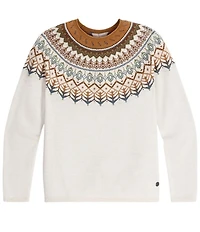 Royal Robbins Westlands Fairisle Pattern Crew Neck Long Sleeve Sweater