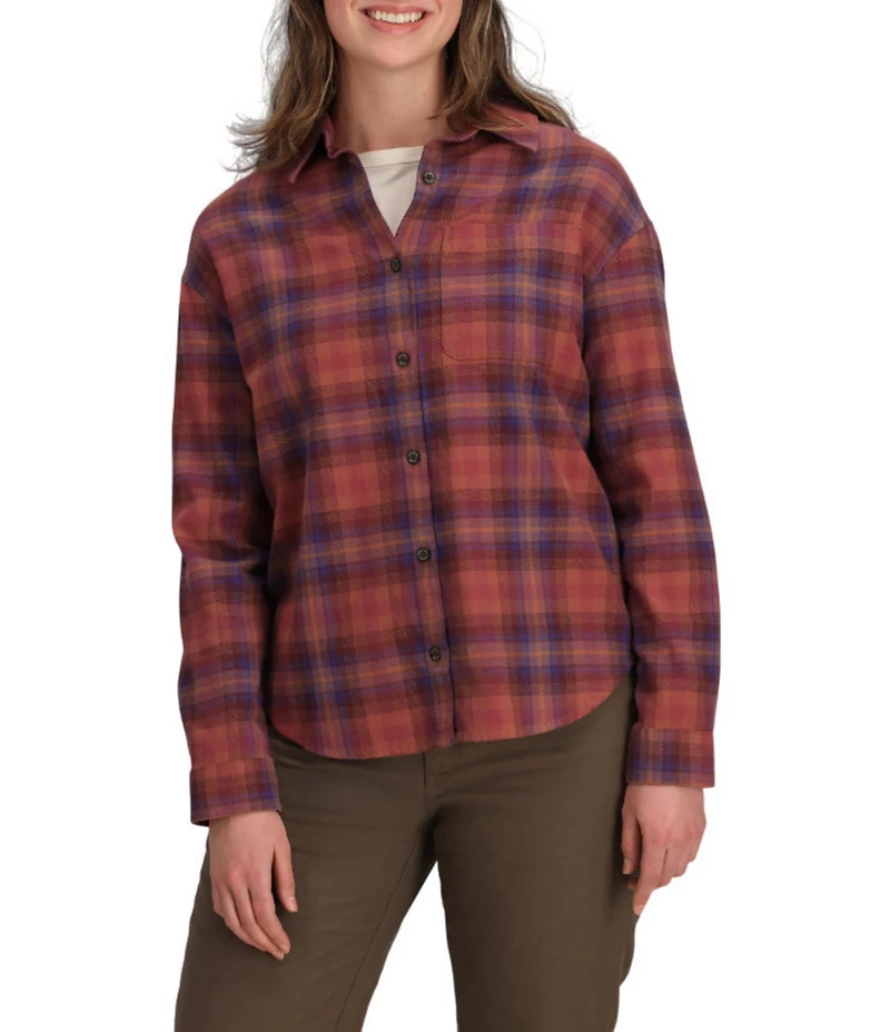 Royal Robbins Womens Lieback Organic Cotton Point Collar Button Front Shirt