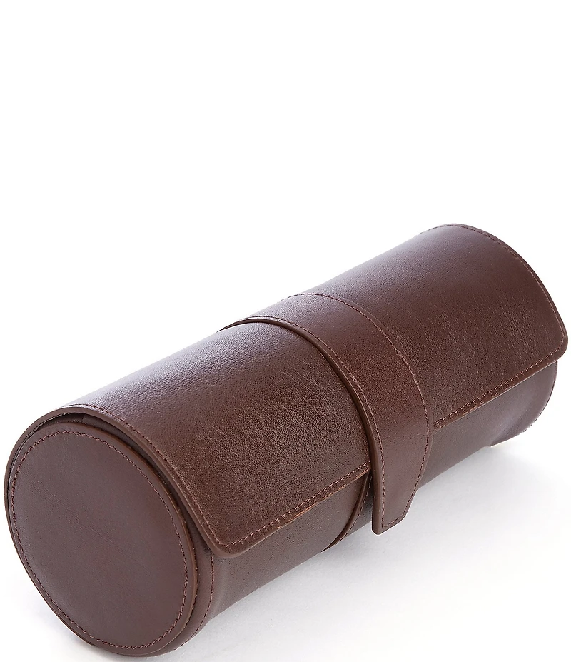 ROYCE New York Deluxe Leather Watch Roll