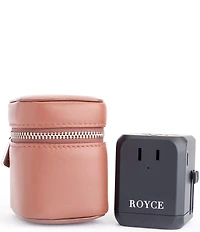 ROYCE New York International Travel Adapter and Leather Case