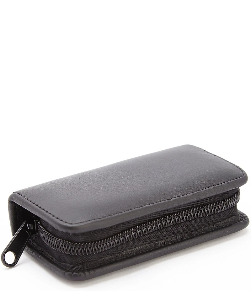 ROYCE New York Leather Deluxe Chrome Plated Mini-Manicure Kit