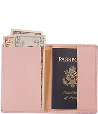 ROYCE New York Leather Foil-Stamped RFID Blocking Passport Jacket