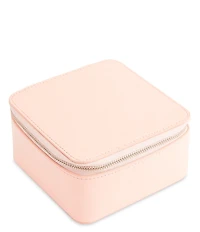 ROYCE New York Leather Zippered Travel Jewelry Organizer Case