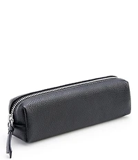 ROYCE New York Pebbled Genuine Leather Organizational Roll Utility Case