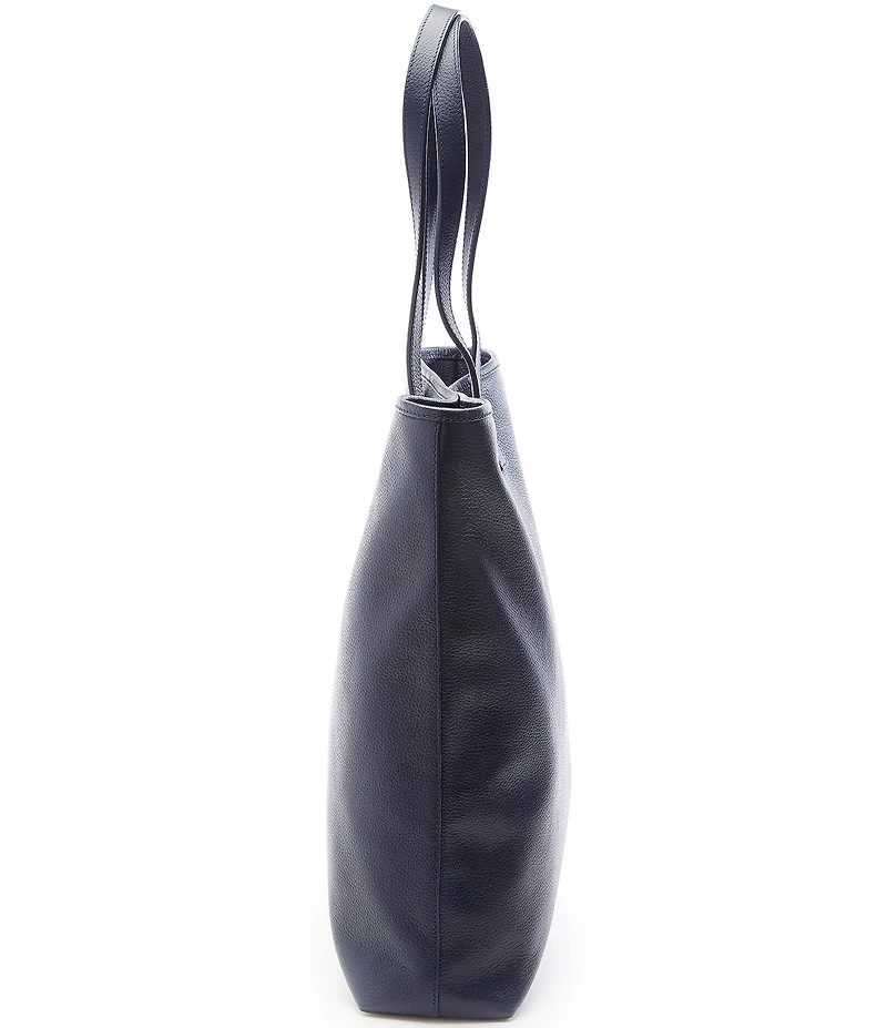 Royce New York Pebbled Grain Tall Tote Bag with Wristlet
