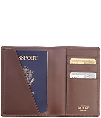 ROYCE New York RFID Blocking Leather Passport Wallet