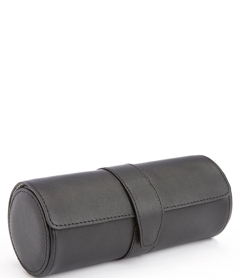 ROYCE New York Watch and Cufflink Leather Travel Roll