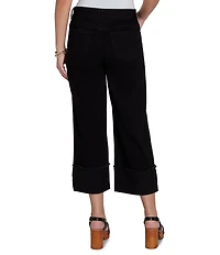 Ruby Rd. 5-Pocket Wide Cuff Denim Crop Jean