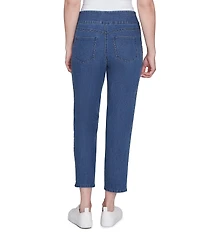 Ruby Rd. Braid Outer Leg Pull-On Jeans