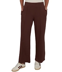 Ruby Rd. Coordinating Scuba Pique Wide Leg Pull-On Pants
