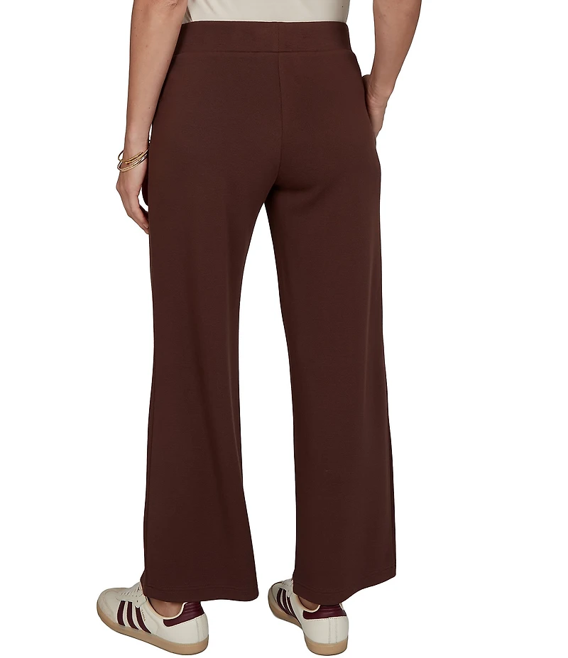 Ruby Rd. Coordinating Scuba Pique Wide Leg Pull-On Pants