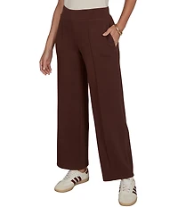Ruby Rd. Coordinating Scuba Pique Wide Leg Pull-On Pants