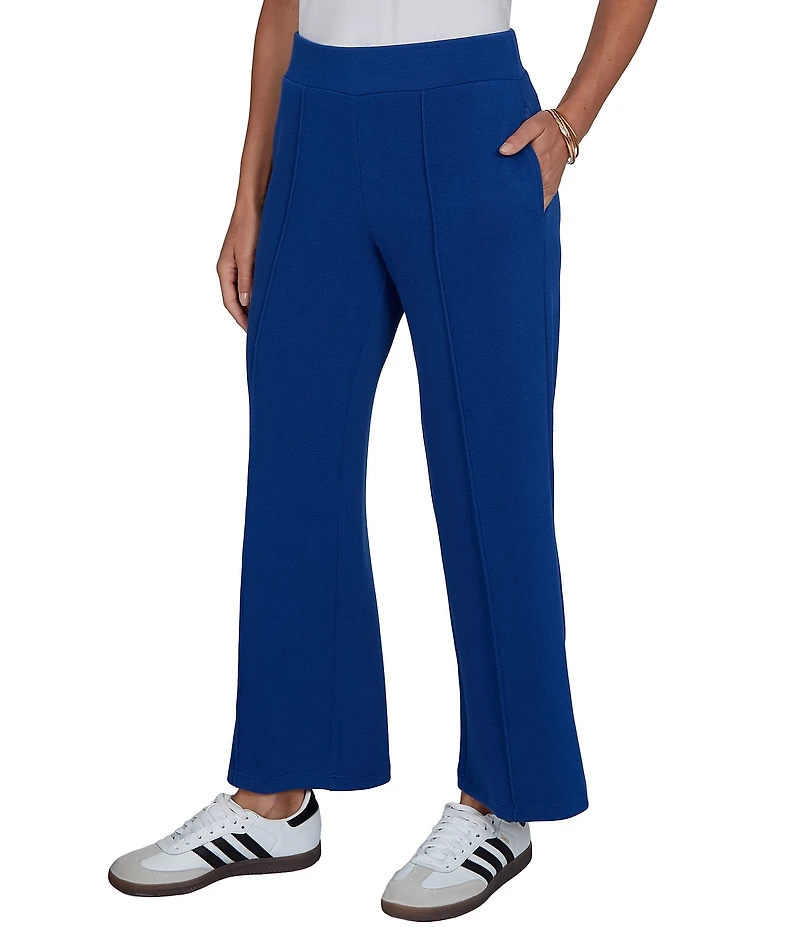 Ruby Rd. Coordinating Scuba Pique Wide Leg Pull-On Pants