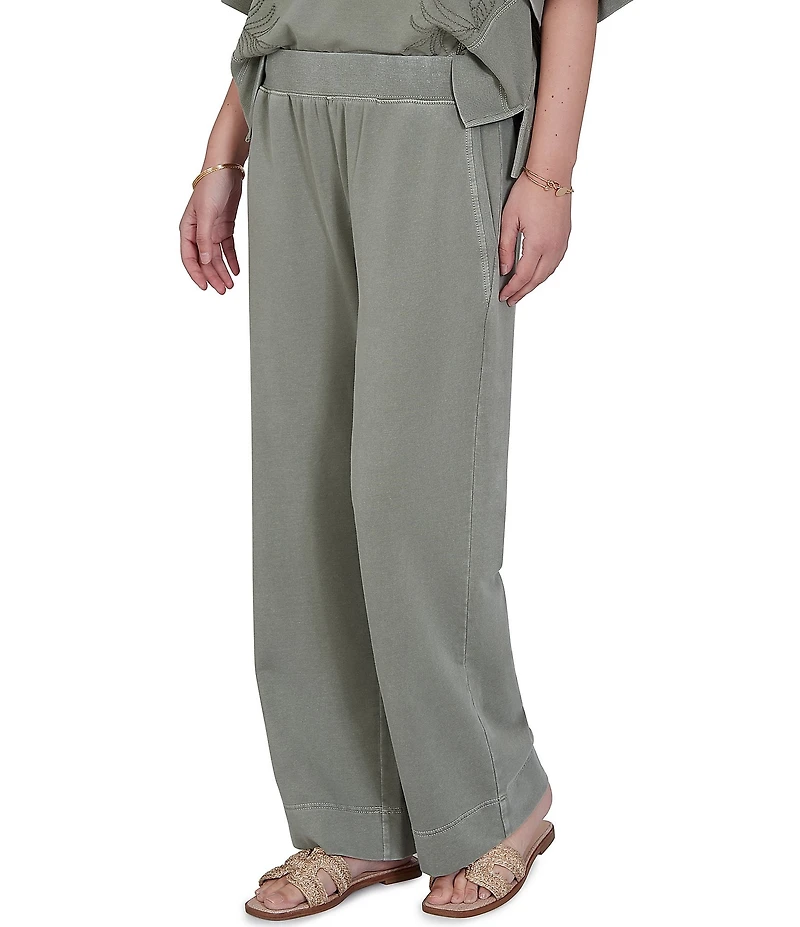 Ruby Rd. Coordinating Snow-Washed French Terry Relaxed Pull-On Pants