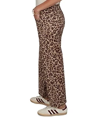 Ruby Rd. Coordinating Stretch Denim Cheetah Print Wide Leg Pants