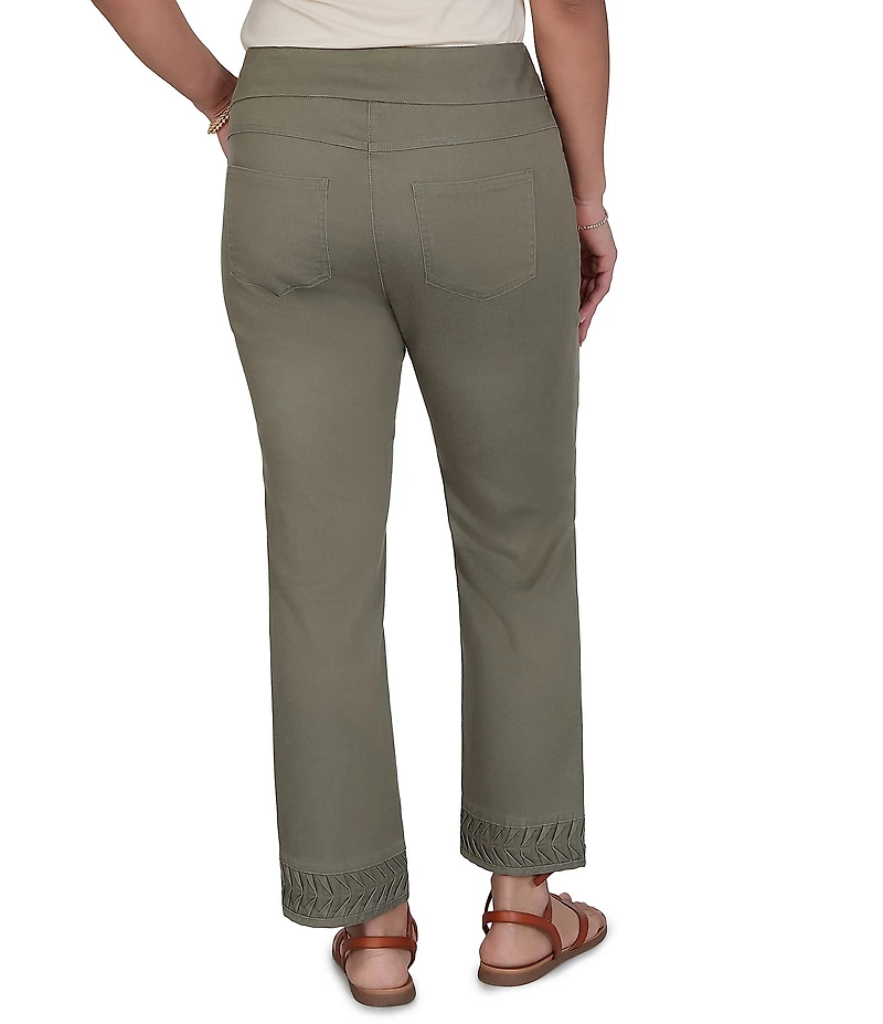 Ruby Rd. Coordinating Tencel Denim Pull-On Pleated Hem Ankle Pants