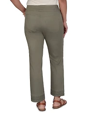 Ruby Rd. Coordinating Tencel Denim Pull-On Pleated Hem Ankle Pants