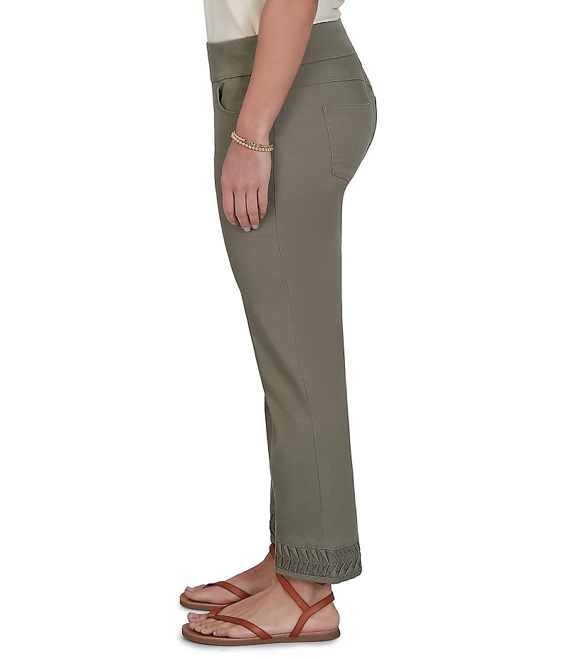 Ruby Rd. Coordinating Tencel Denim Pull-On Pleated Hem Ankle Pants