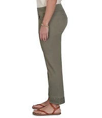 Ruby Rd. Coordinating Tencel Denim Pull-On Pleated Hem Ankle Pants