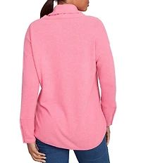 Ruby Rd. Knit Cowl Neck Long Sleeve Cozy Top