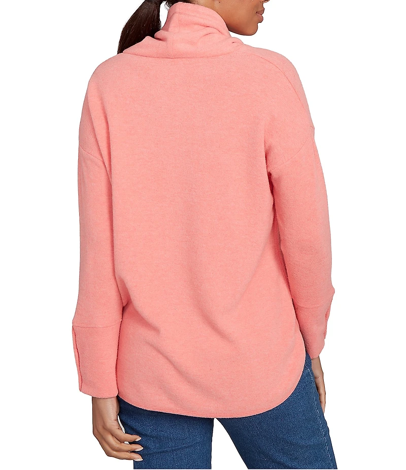 Ruby Rd. Knit Cowl Neck Long Sleeve Cozy Top