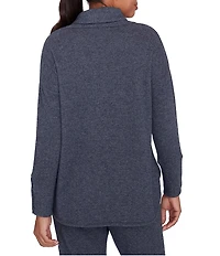 Ruby Rd. Knit Cowl Neck Long Sleeve Cozy Top