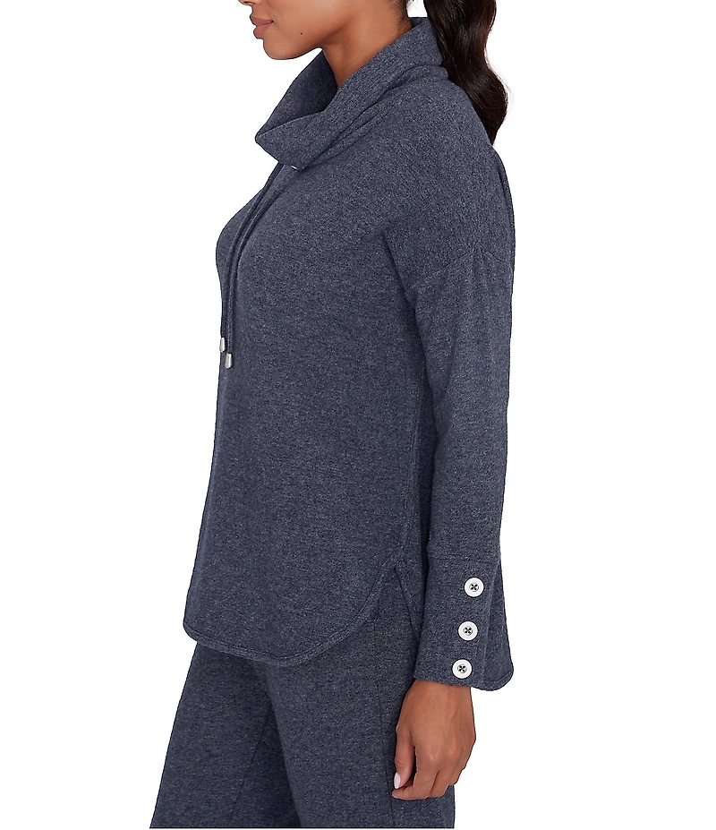 Ruby Rd. Knit Cowl Neck Long Sleeve Cozy Top