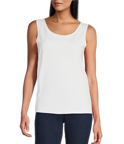 Ruby Rd. Knit Scoop Neck Sleeveless Tank