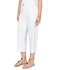 Ruby Rd. Linen-Blend Wide Leg Crop Pants