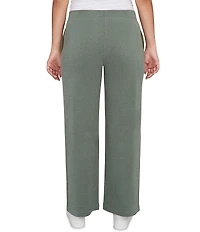 Ruby Rd. Luxe Ribbed Wide-Leg Pull-On Coordinating Pants