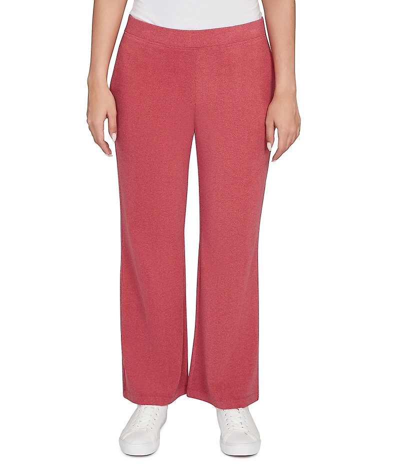 Ruby Rd. Luxe Ribbed Wide-Leg Pull-On Coordinating Pants